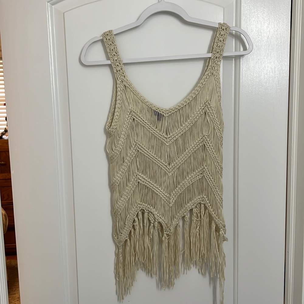Summer Crochet tank - Size S